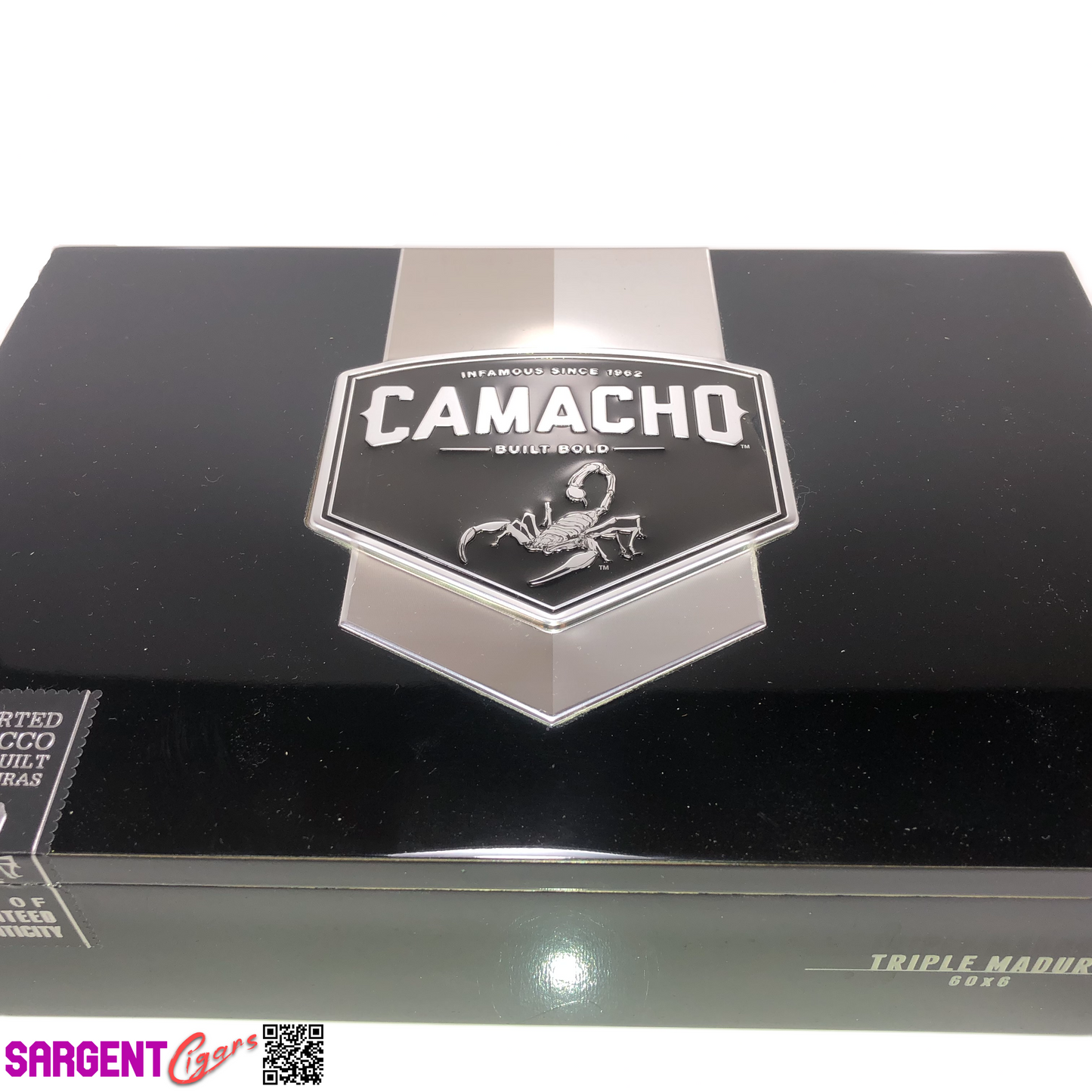 Camacho Triple Maduro Gordo Empty Wooden Cigar Box 10.25x7x2.5