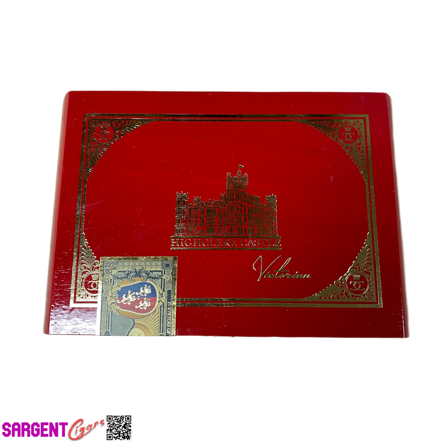 Highclere Castle Robusto Empty Wooden Cigar Box 9.25x6.25x2