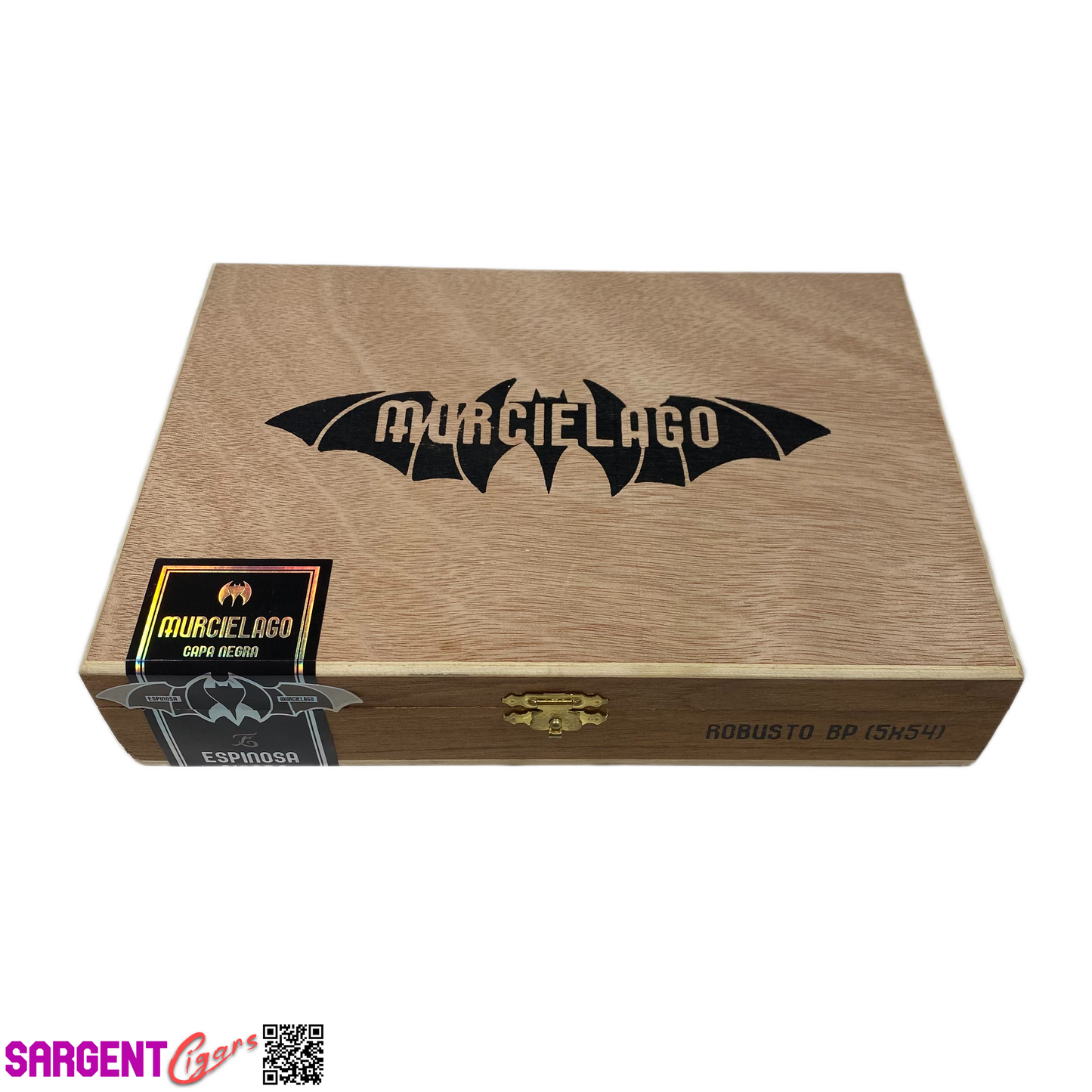 Espinosa Murcielago Robusto Empty Wooden Cigar Box 8.75x6.25x2 (1)