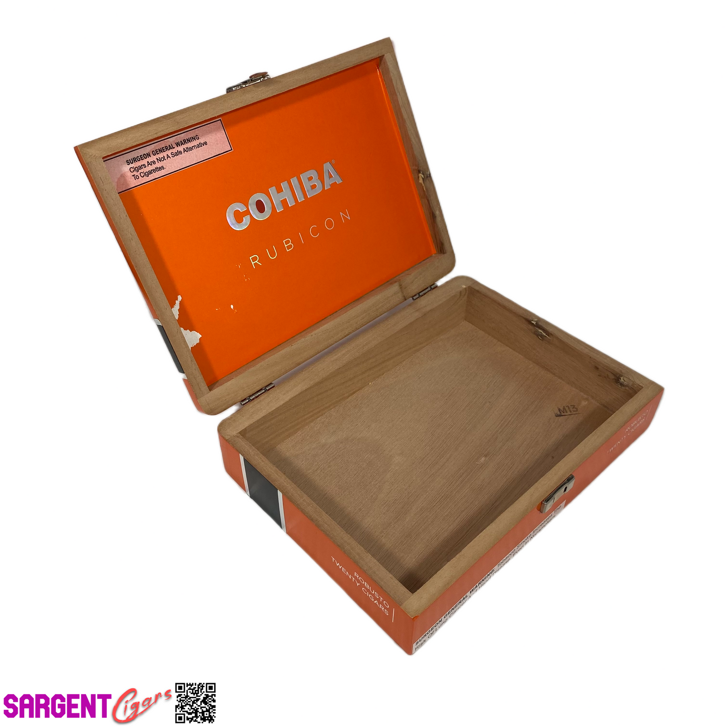 Cohiba Rubicon Robusto Empty Wooden Cigar Box 9x6.75x2 (1)