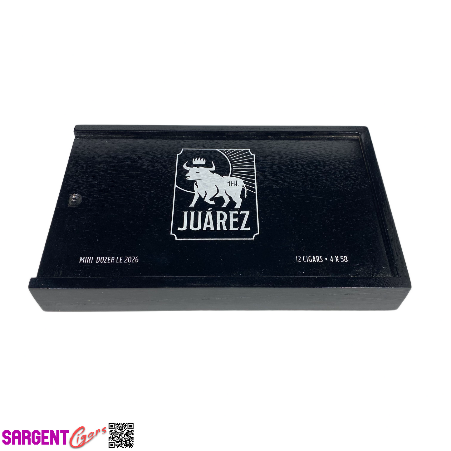 Juarez Mini Dozer Empty Wooden Cigar Box 10x6.5x1.5