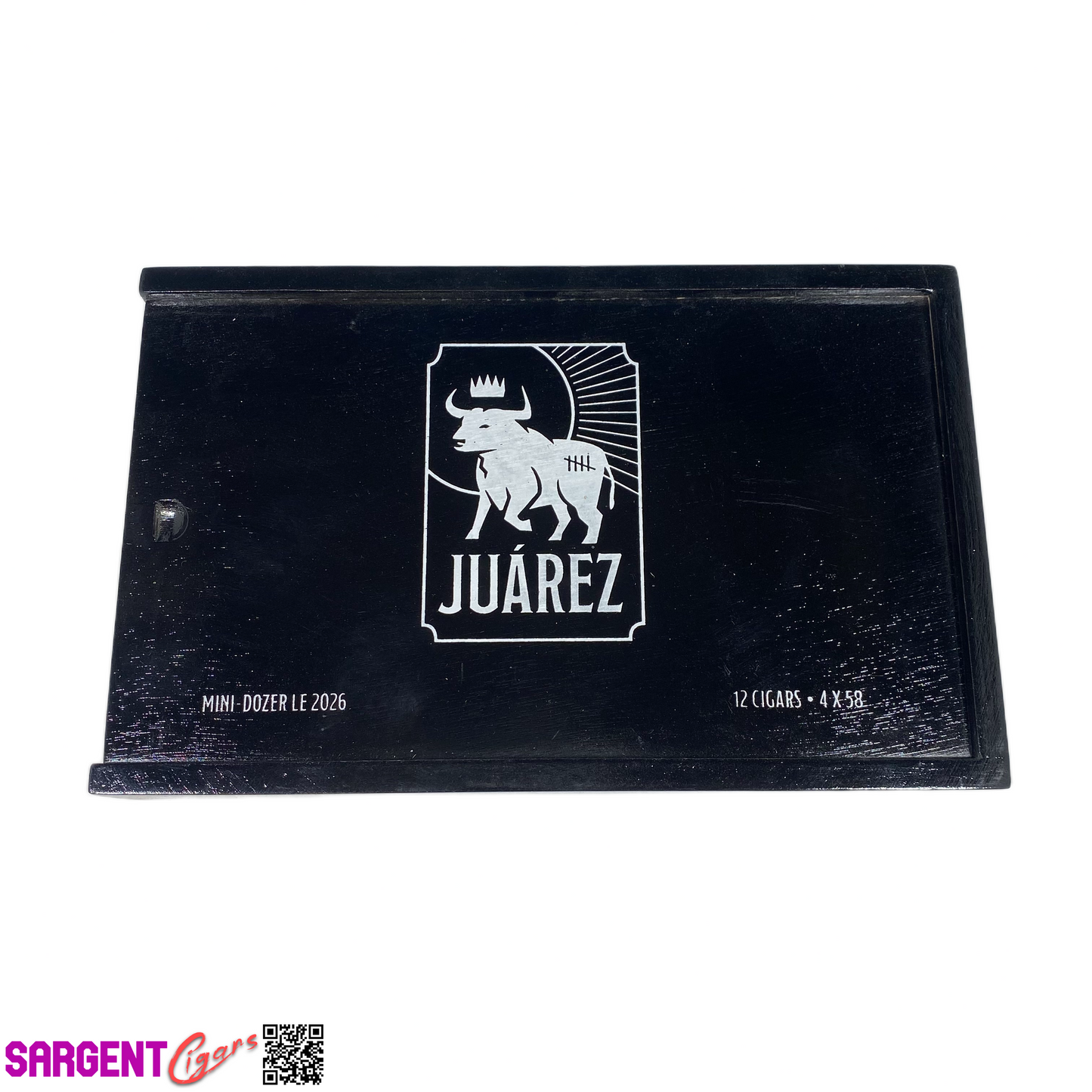 Juarez Mini Dozer Empty Wooden Cigar Box 10x6.5x1.5