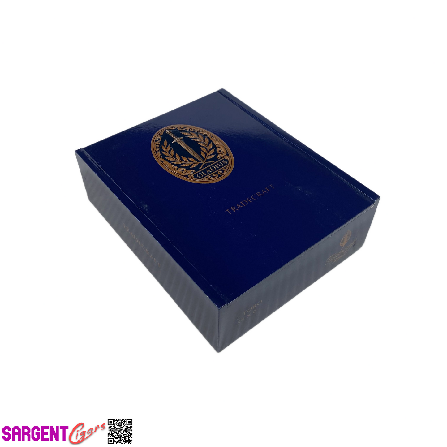 Tradecraft Gladius Toro Empty Wooden Cigar Box 5.5x7x2
