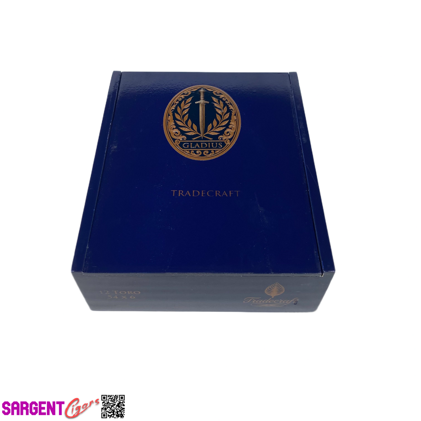 Tradecraft Gladius Toro Empty Wooden Cigar Box 5.5x7x2