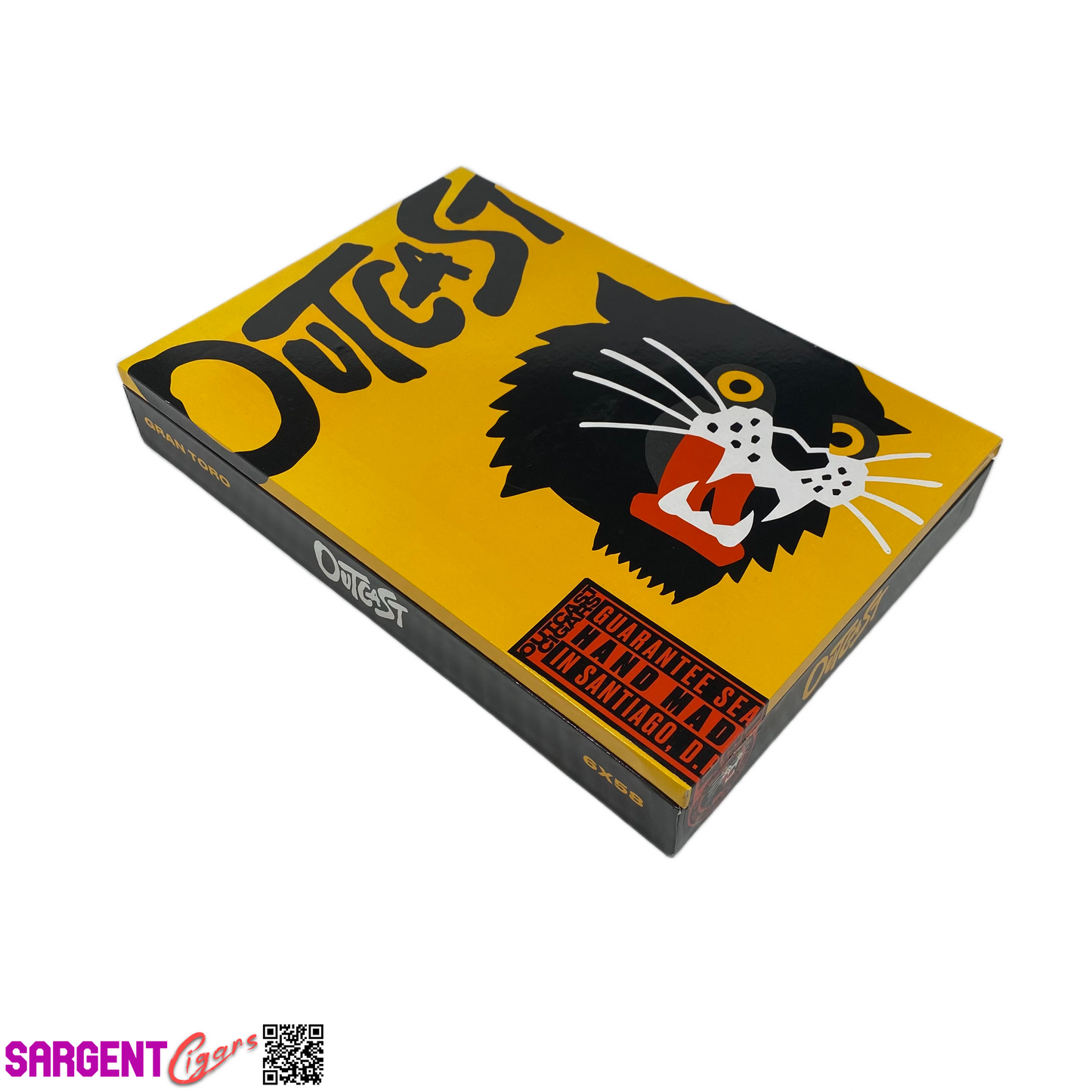 Outcast Gran Toro Empty Wooden Cigar Box 10x7x1.5