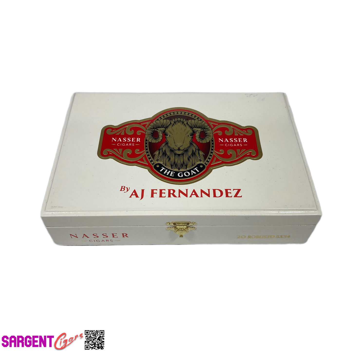 Nasser The Goat Robusto Empty Wooden Cigar Box 9.25x6.25x2