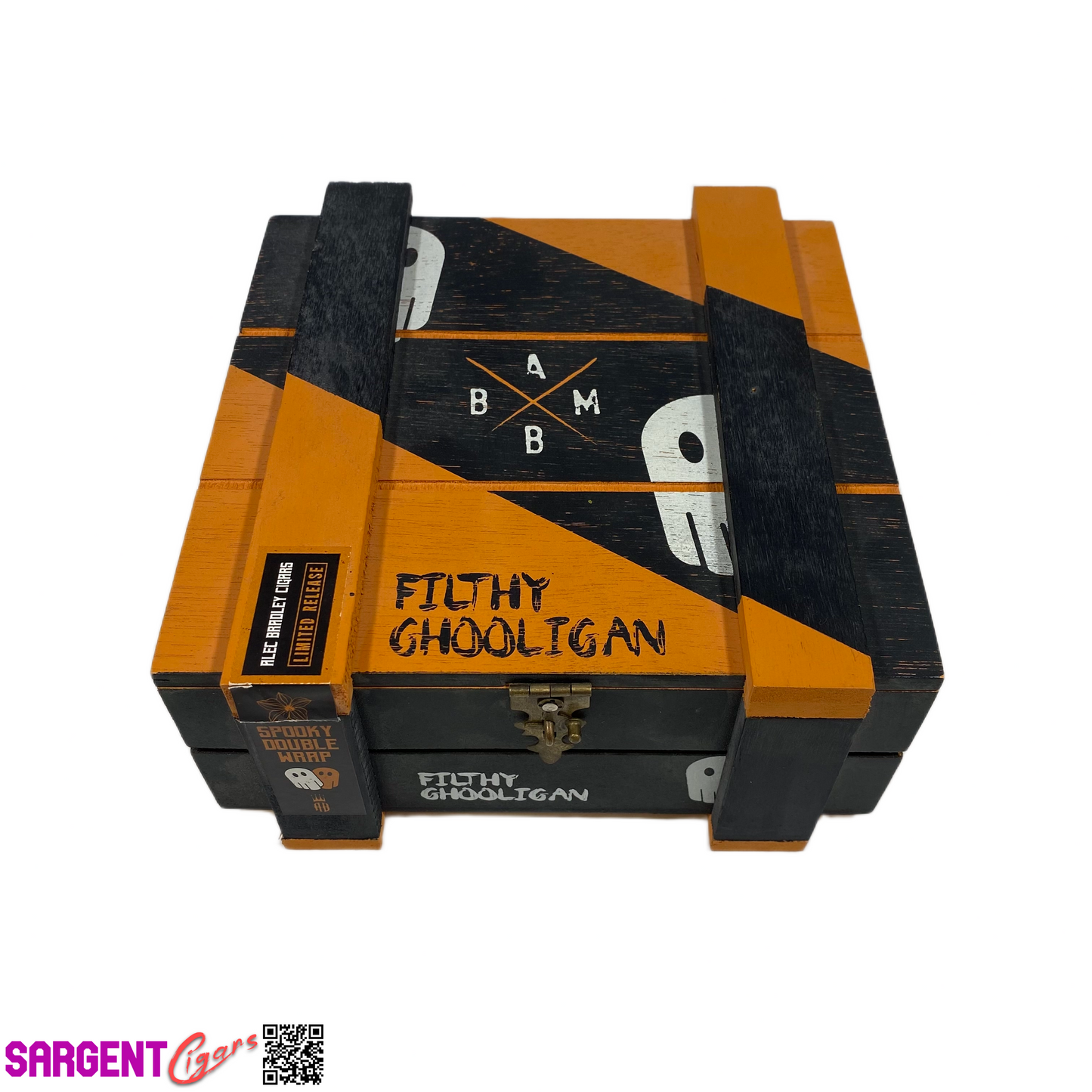 Alec Bradley Filthy Ghooligan Empty Wooden Cigar Box 7.25x7.25x3.5 (1)