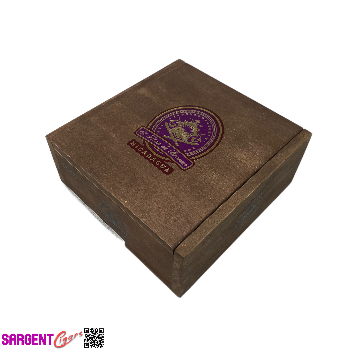 El Titan De Bronze Nicaragua Toro Empty Wooden Cigar Box 6.5x7x3