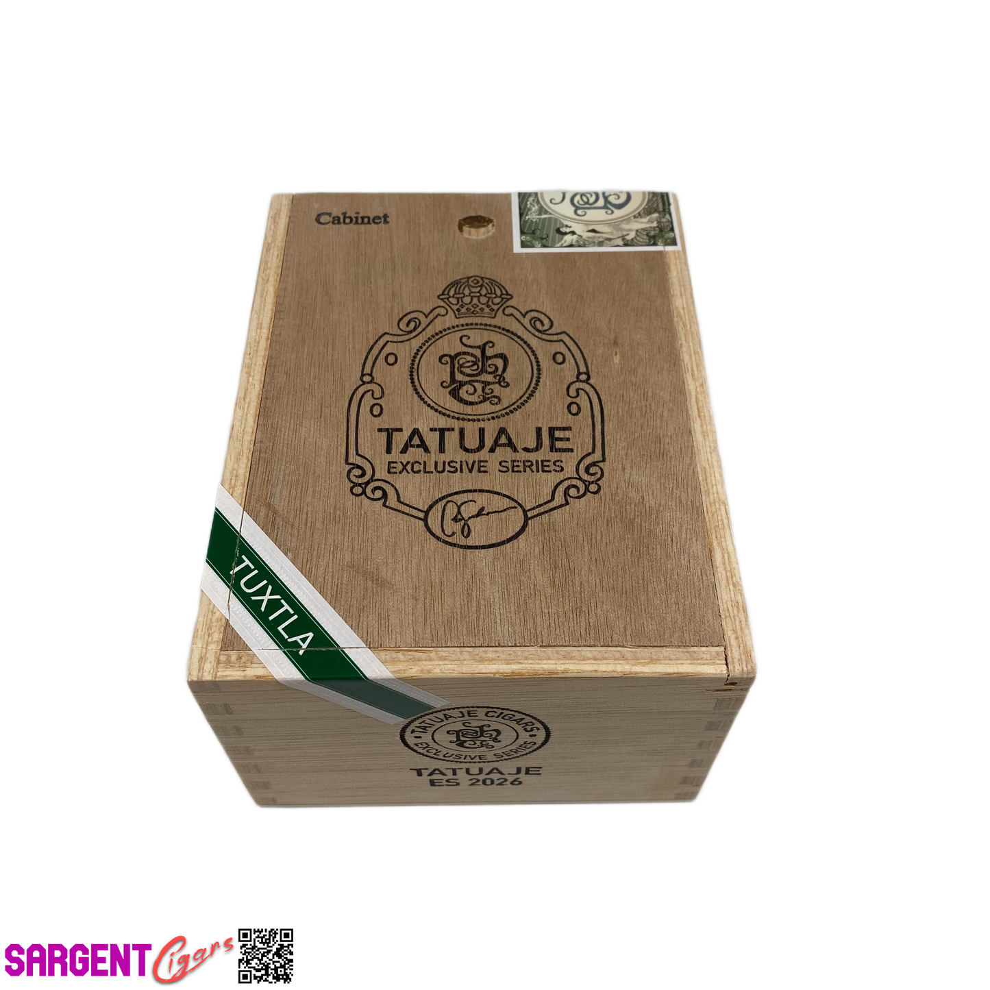Tatuaje Tuxtla ES 2026 Empty Wooden Cigar Box 5x6.5x3.5