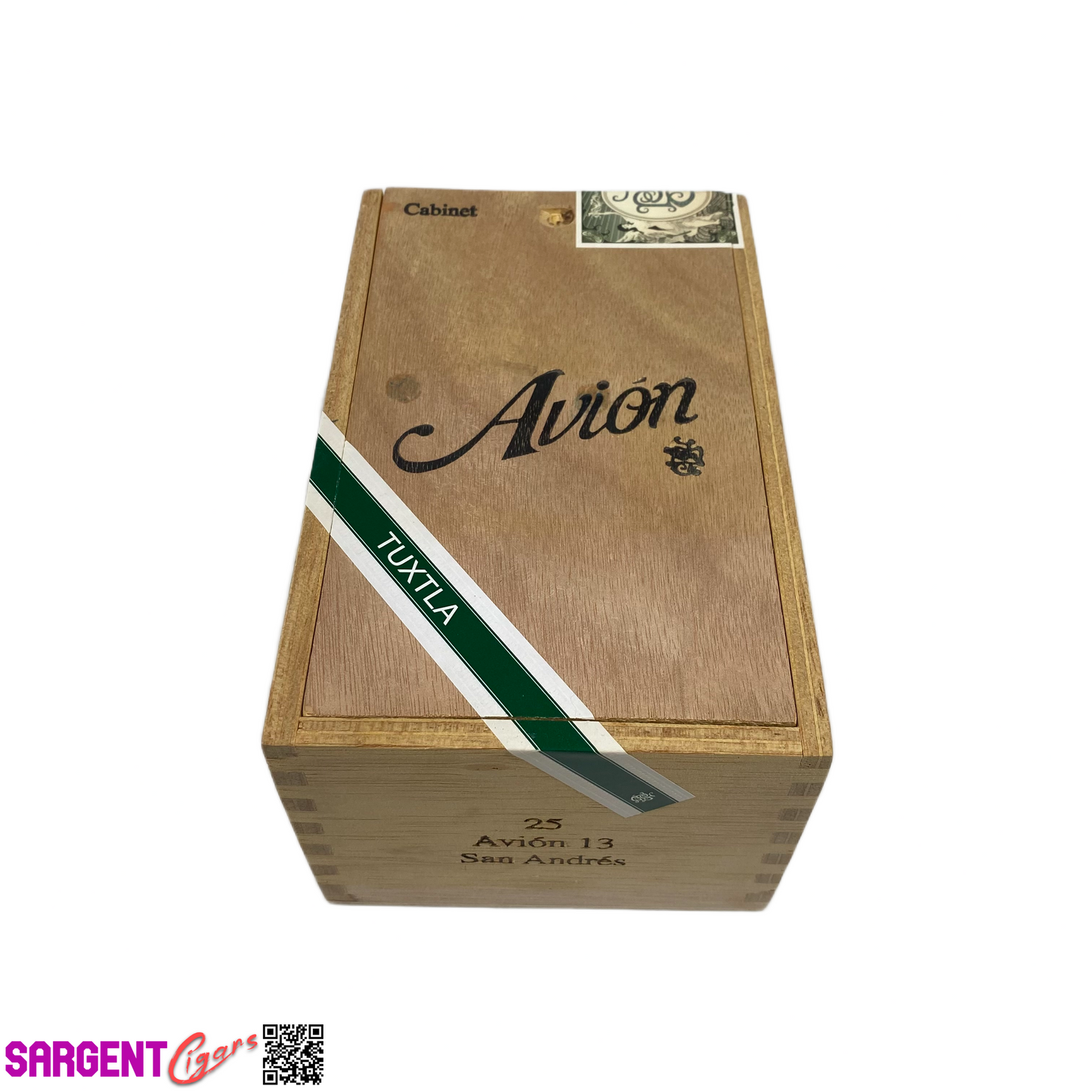 Tatuaje Avion 13 San Andres Empty Wooden Cigar Box 4.75x7.5x3.75