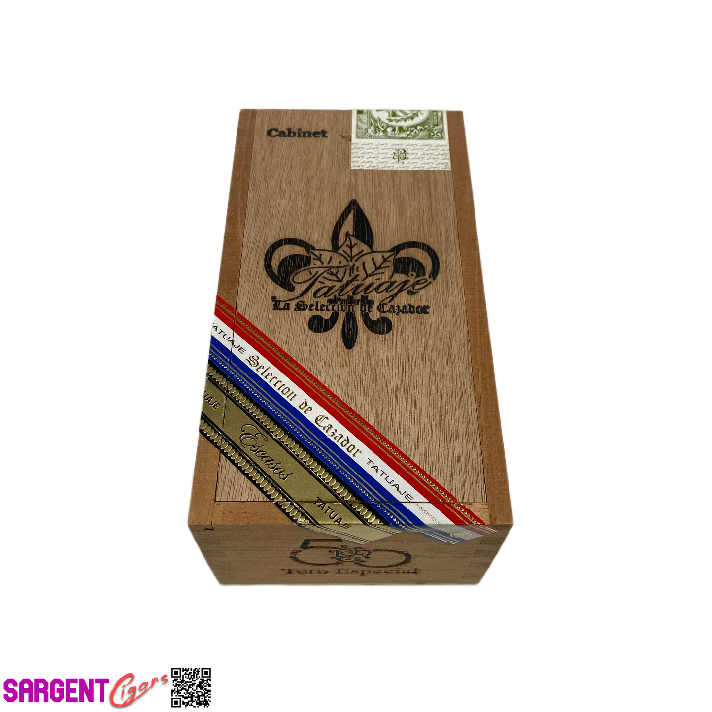 Tatuaje 50th Toro Empty Wooden Cigar Box 4x7.5x2.75