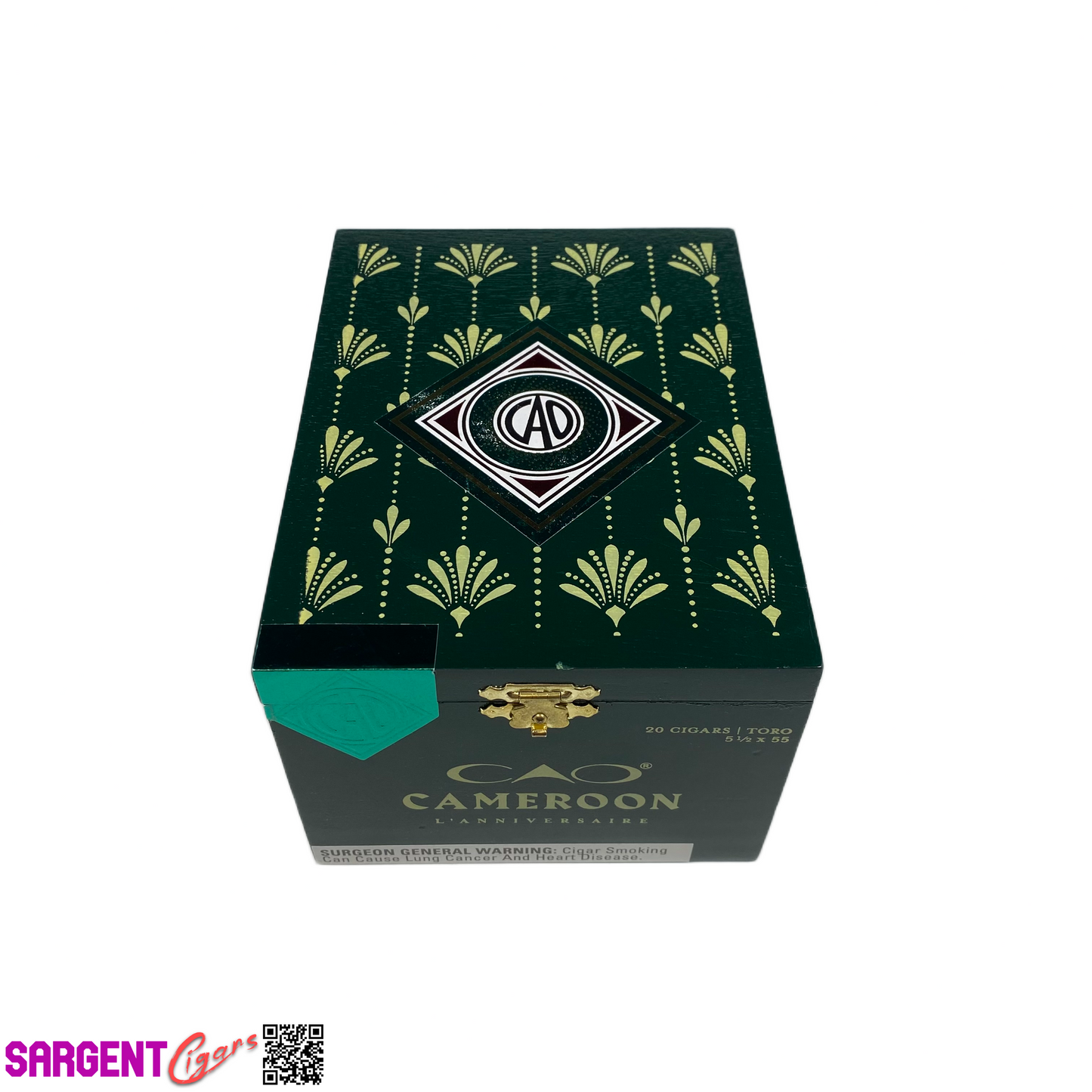 Cao Cameroon Toro Empty Wooden Cigar Box 4.75x6.25x3.5