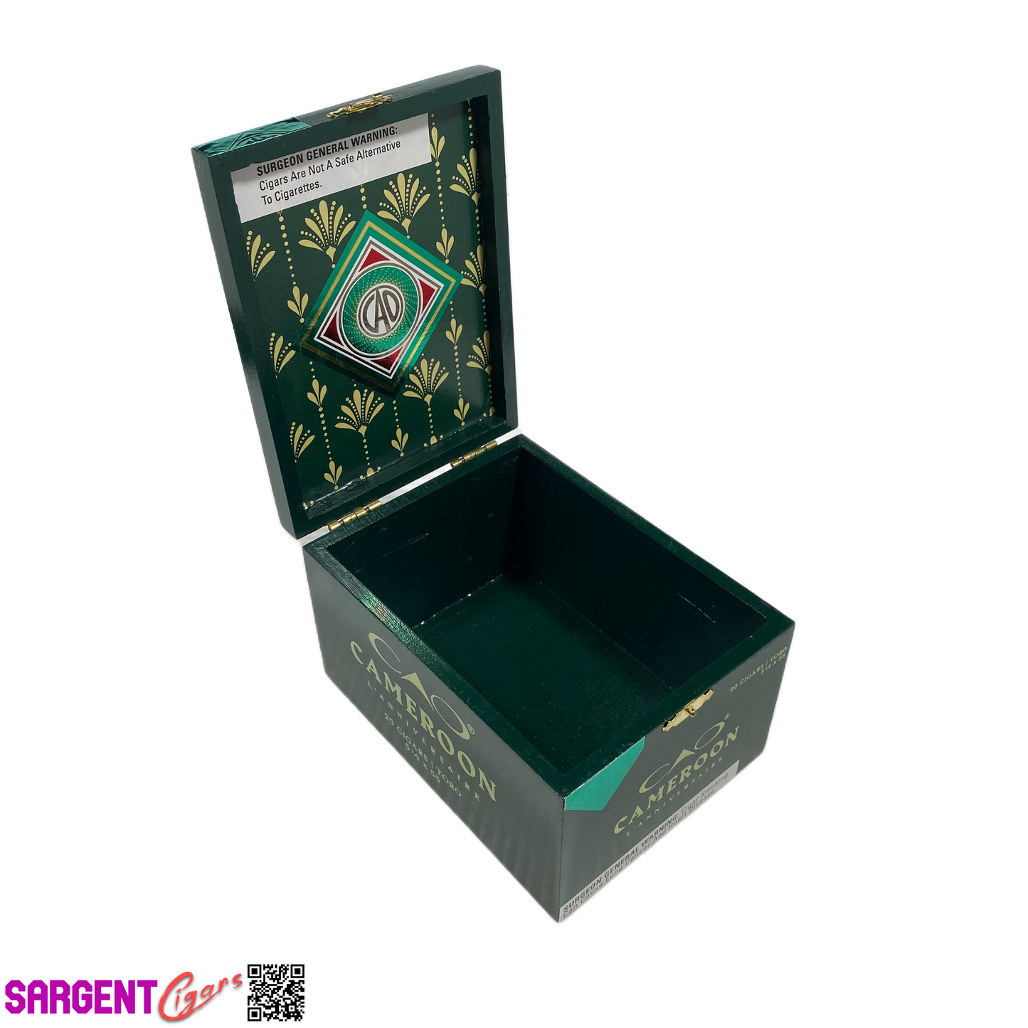 Cao Cameroon Toro Empty Wooden Cigar Box 4.75x6.25x3.5