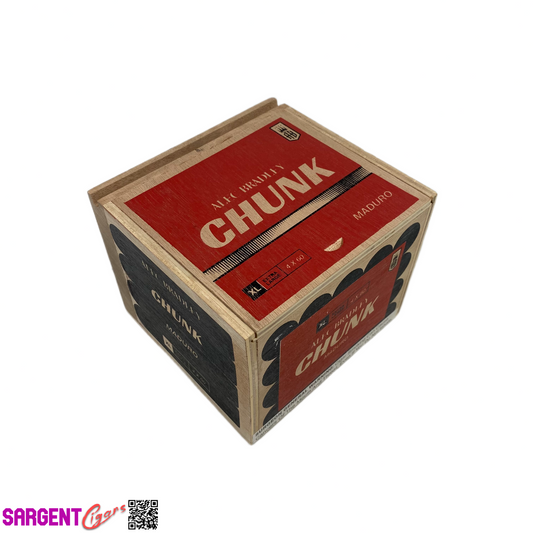 Alec Bradley Chunk XL Empty Wooden Cigar Box 5.25x5x4.25