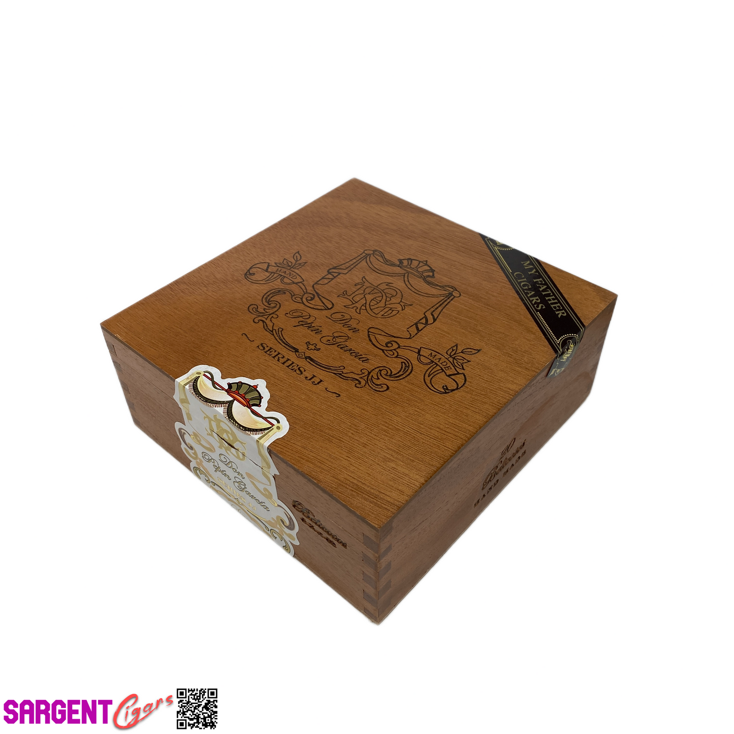 Don Pepin Garcia JJ Belicoso Empty Wooden Cigar Box 6.5x6.75x2.75