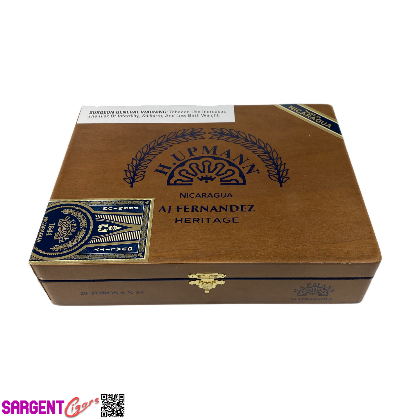 H Upmann Heritage Toro Empty Wooden Cigar Box 9.25x7.25x2