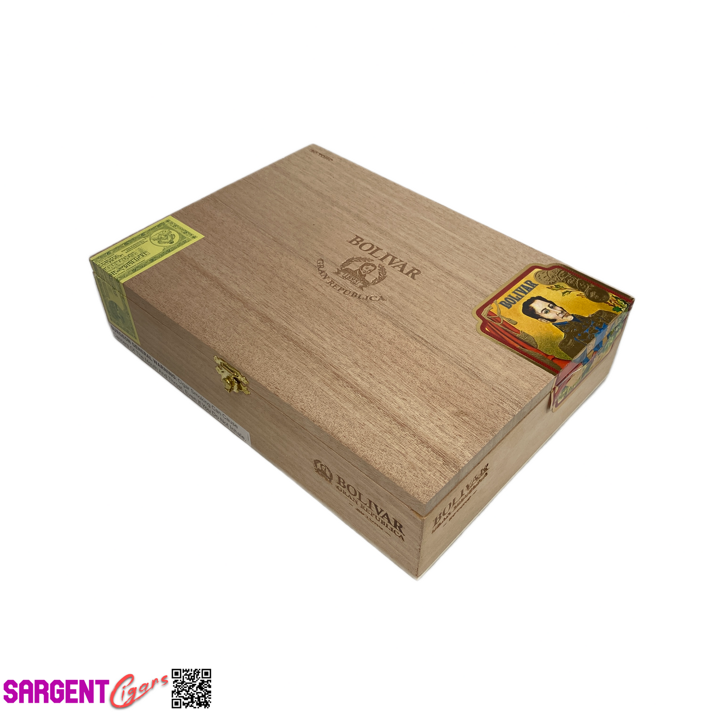 Republica Toro Empty Wooden Cigar Box 9.5x7x2.25