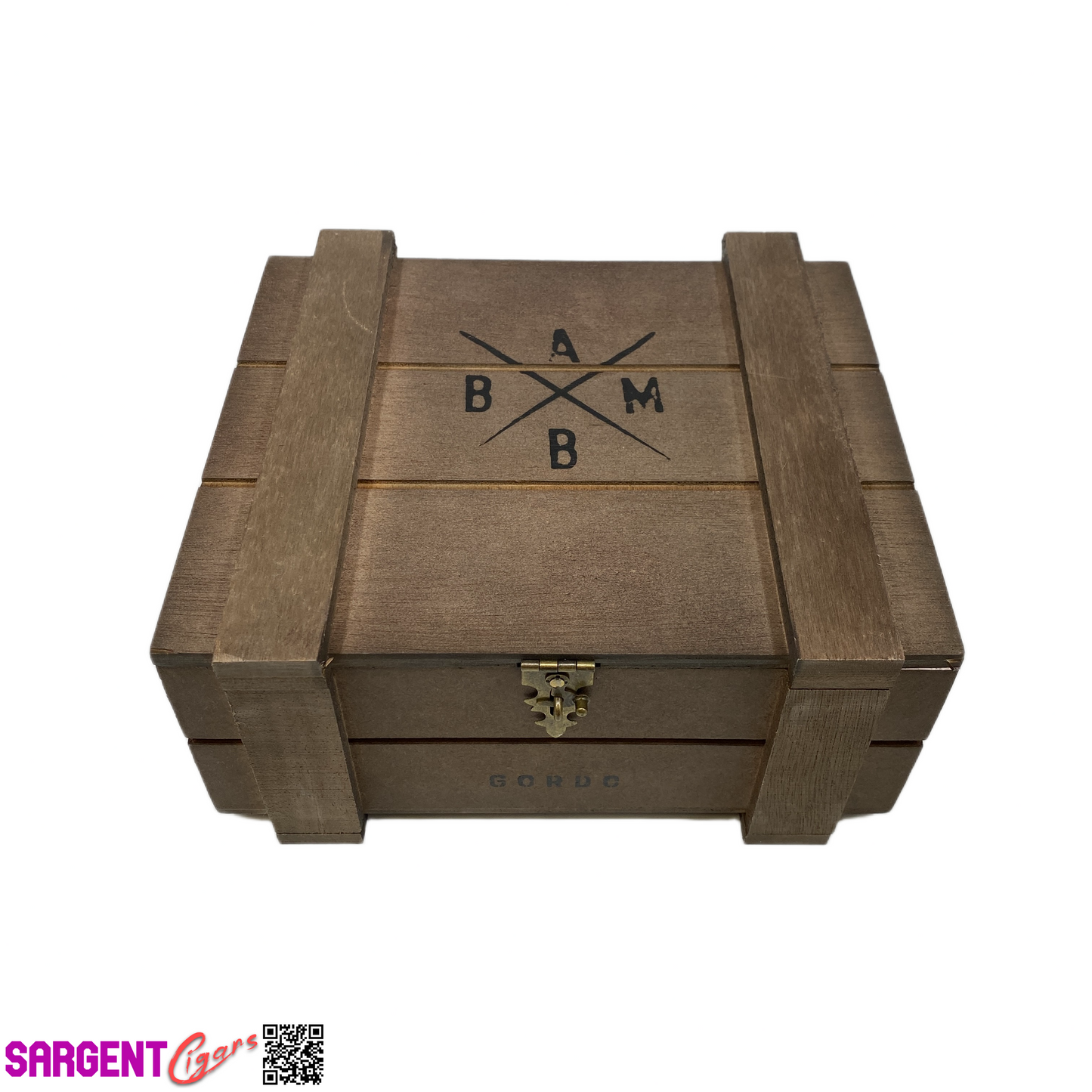 Alec Bradley Black Market Gordo Empty Wooden Cigar Box 8.25x7.25x4