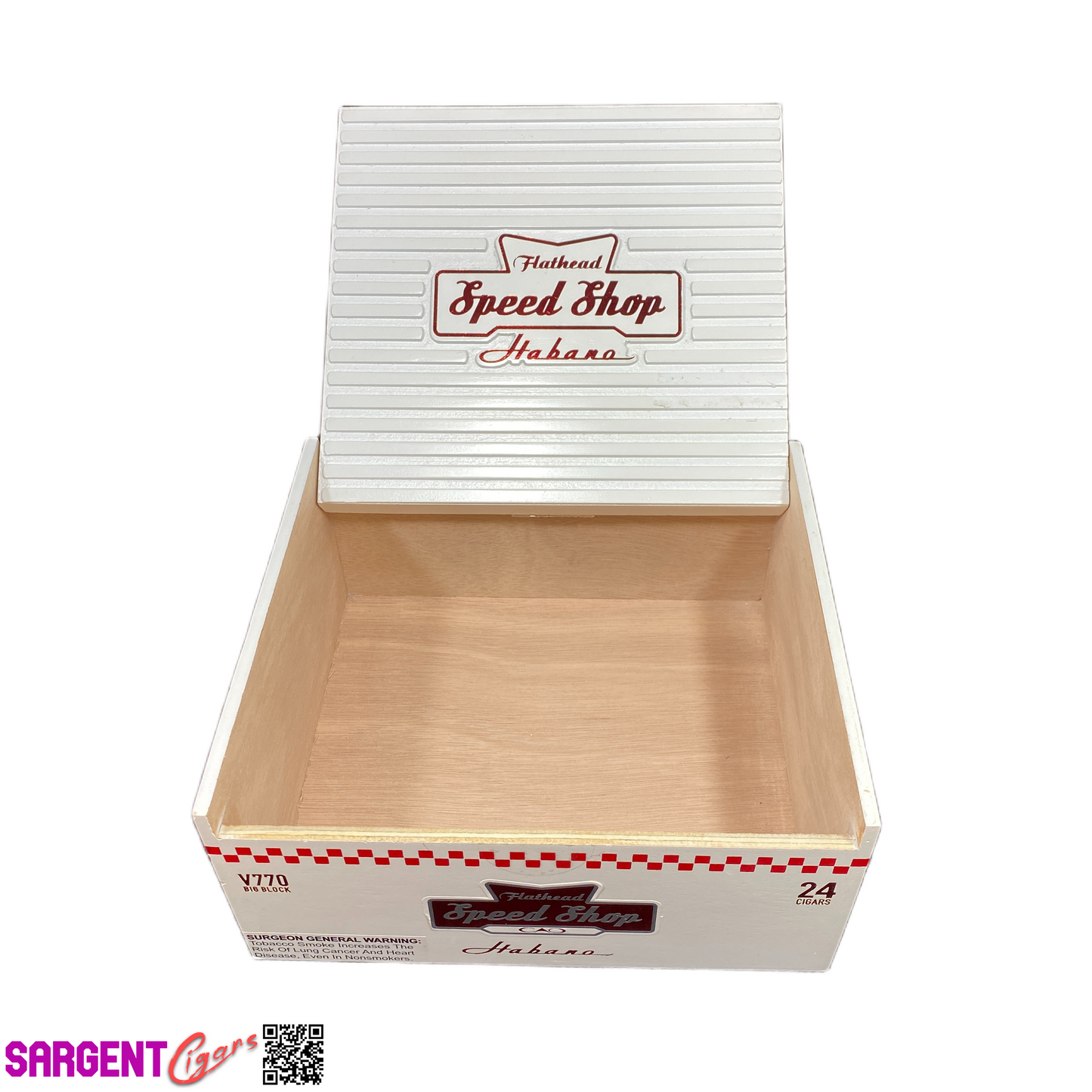 CAO Flathead Hab 770 Empty Wooden Cigar Box 8.5x7.5x4.25