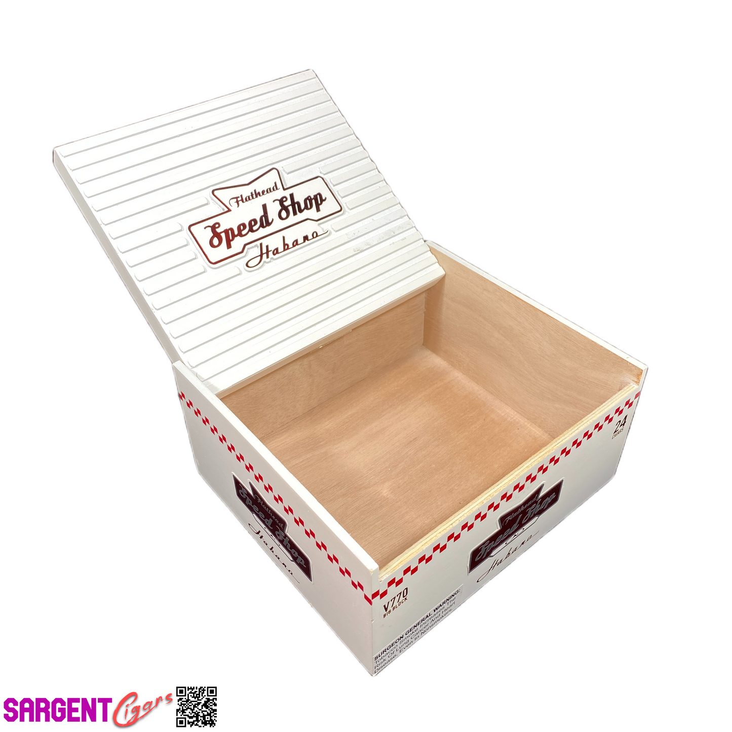 CAO Flathead Hab 770 Empty Wooden Cigar Box 8.5x7.5x4.25