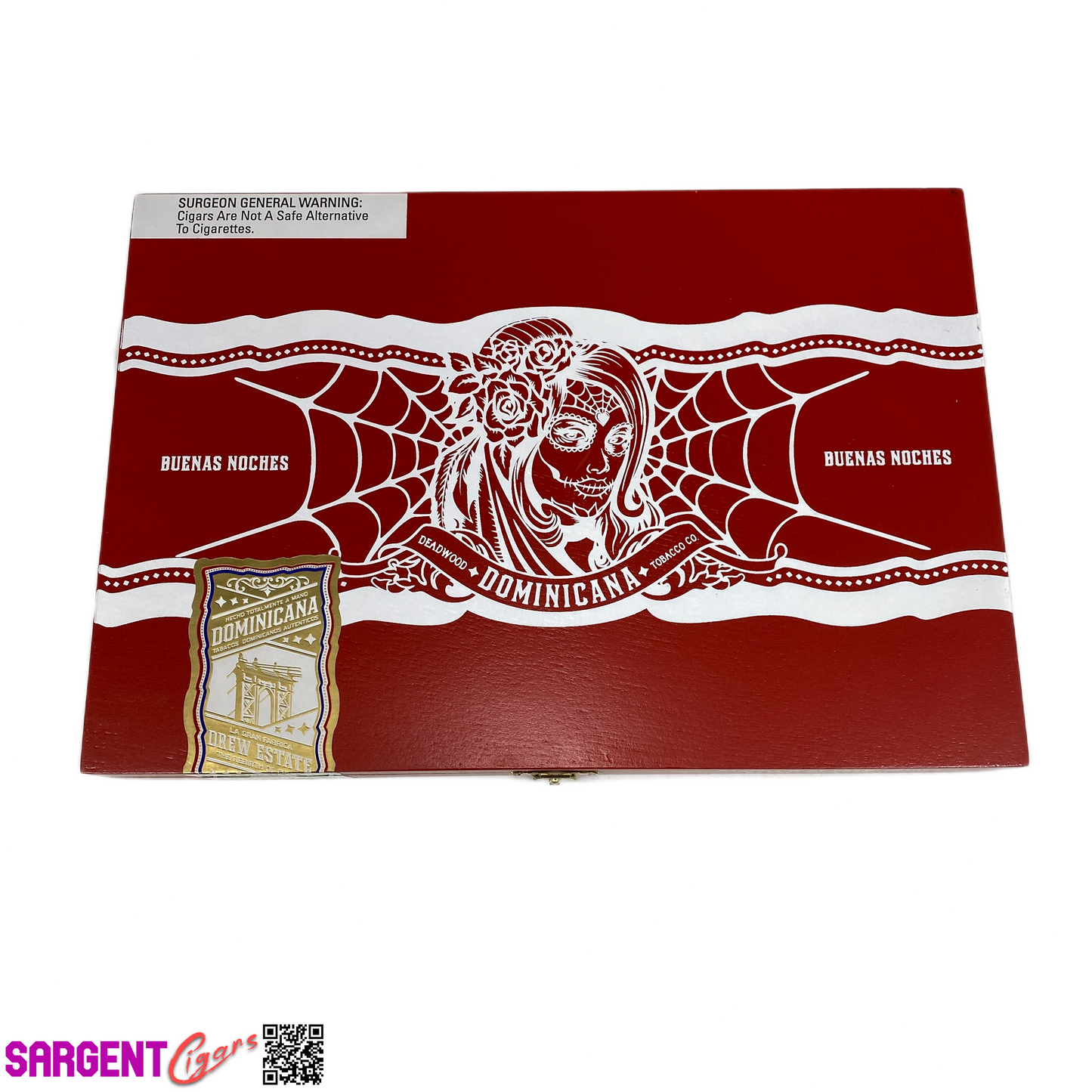 Deadwood Buenas Noches Gordo Empty Wooden Cigar Box 10.5x7.25x1.5