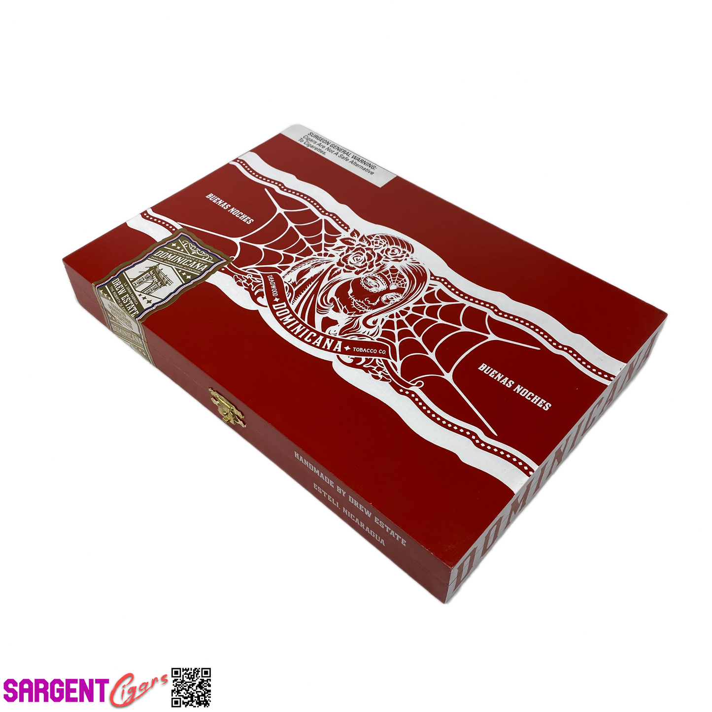 Deadwood Buenas Noches Gordo Empty Wooden Cigar Box 10.5x7.25x1.5
