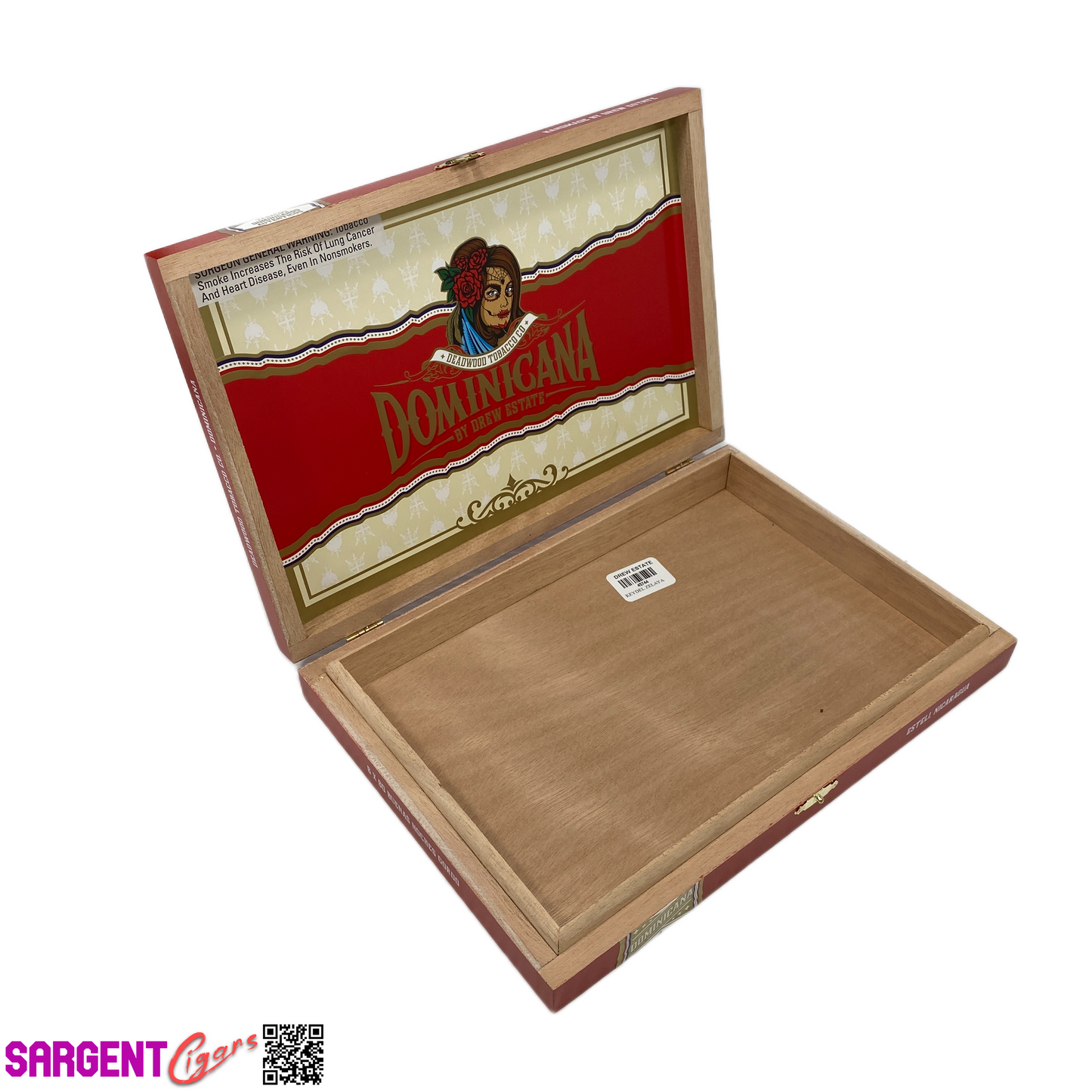 Deadwood Buenas Noches Gordo Empty Wooden Cigar Box 10.5x7.25x1.5