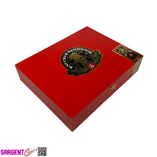 Guy Fieri Knuckle Sandwich Hab Toro Empty Wooden Cigar Box 9x7.25x2