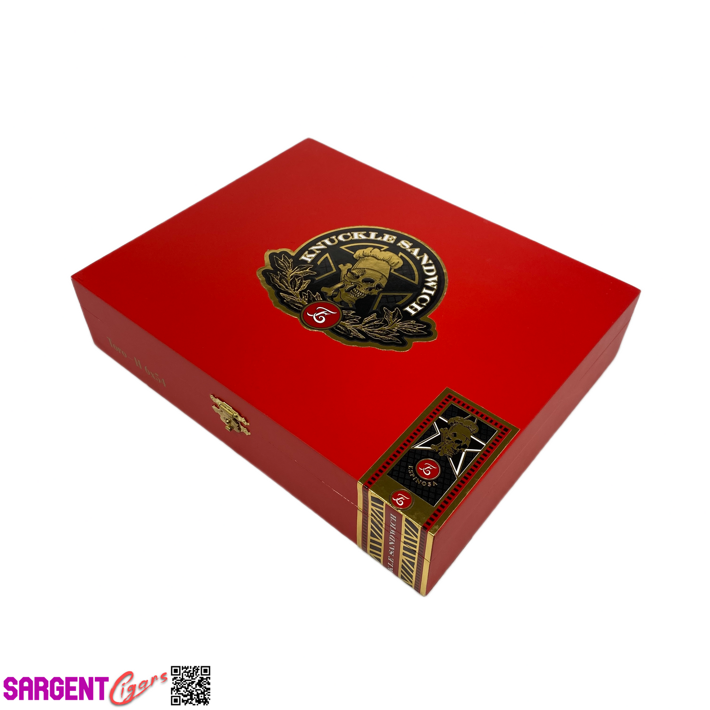 Guy Fieri Knuckle Sandwich Hab Toro Empty Wooden Cigar Box 9x7.25x2