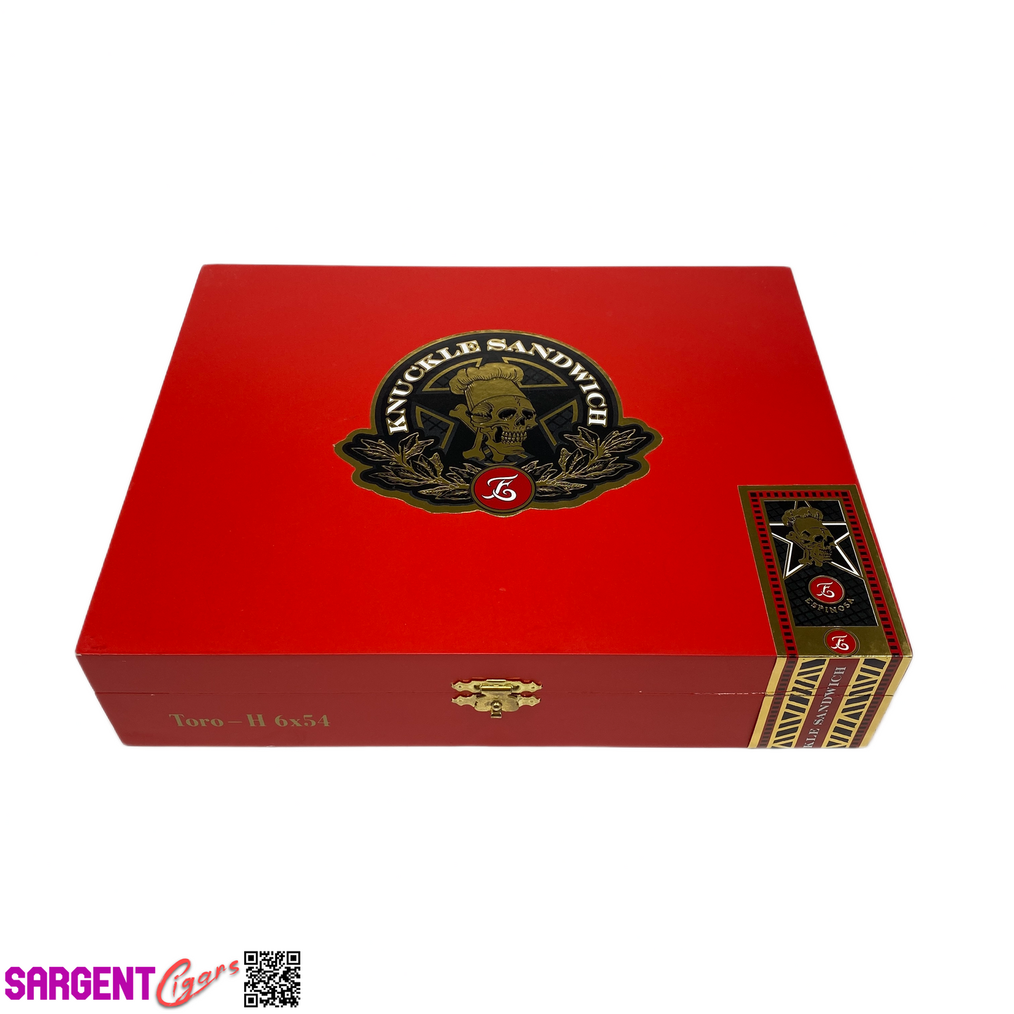 Guy Fieri Knuckle Sandwich Hab Toro Empty Wooden Cigar Box 9x7.25x2