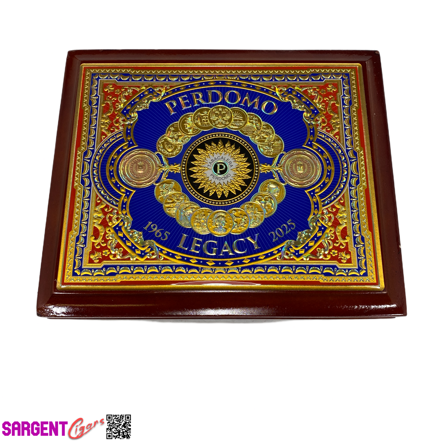 Perdomo Legacy Maduro Gordo Empty Wooden Cigar Box 8.75x7.25x3.5