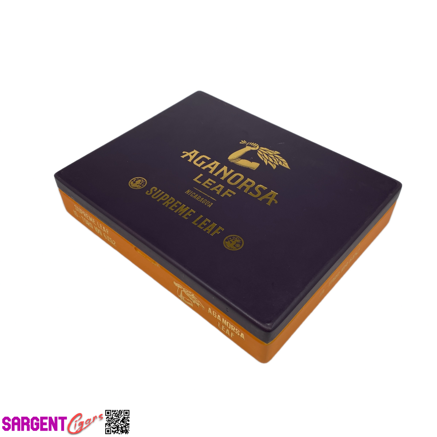 Aganorsa Leaf Supreme Leaf Toro Empty Wooden Cigar Box 9x7.25x1.75