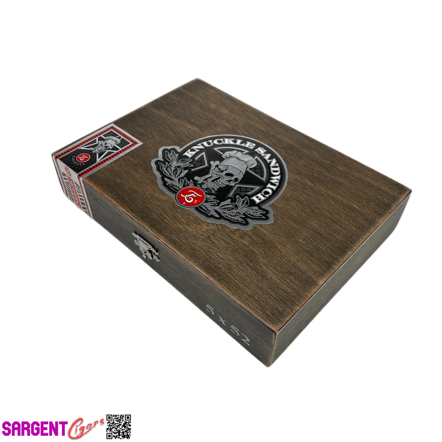 Guy Fieri Knuckle Sandwich Hab Robusto Empty Wooden Cigar Box 8.5x6x1.75
