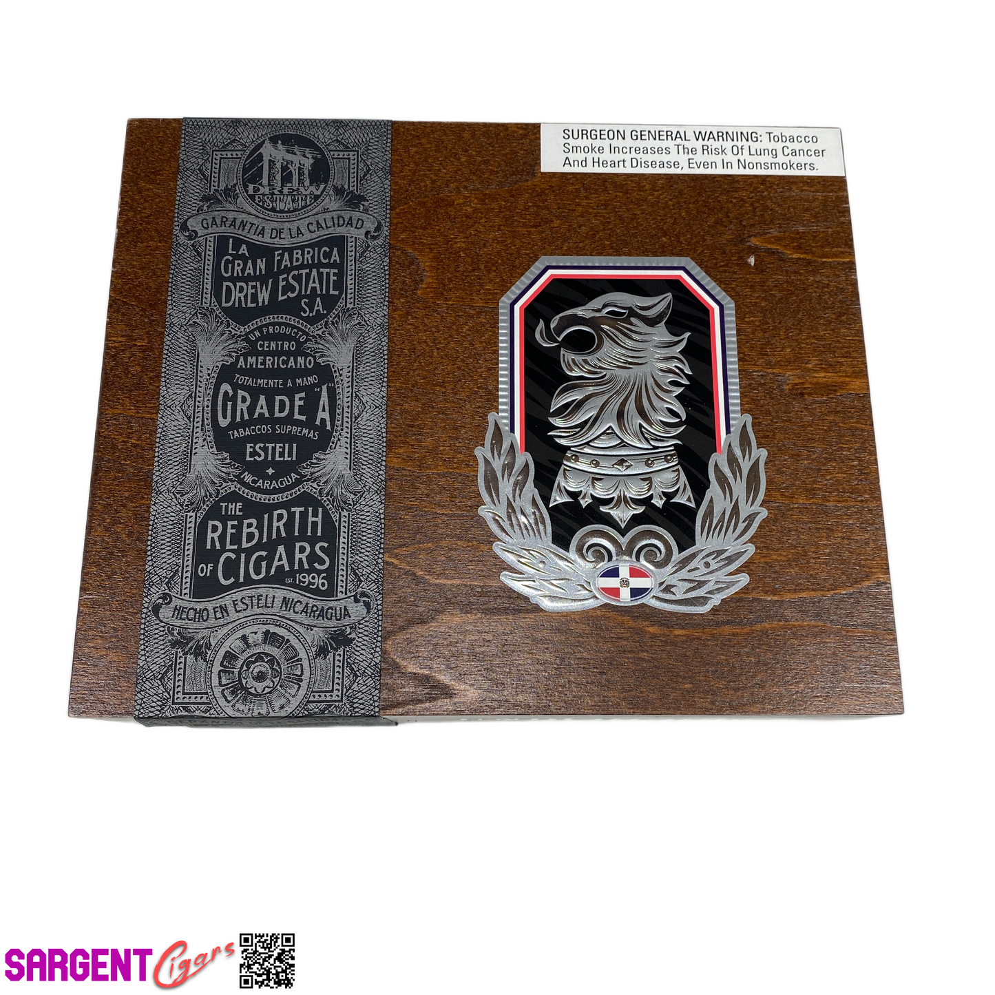 Undercrown El Tigre Corona Viva Empty Wooden Cigar Box 8.25x6.75x2