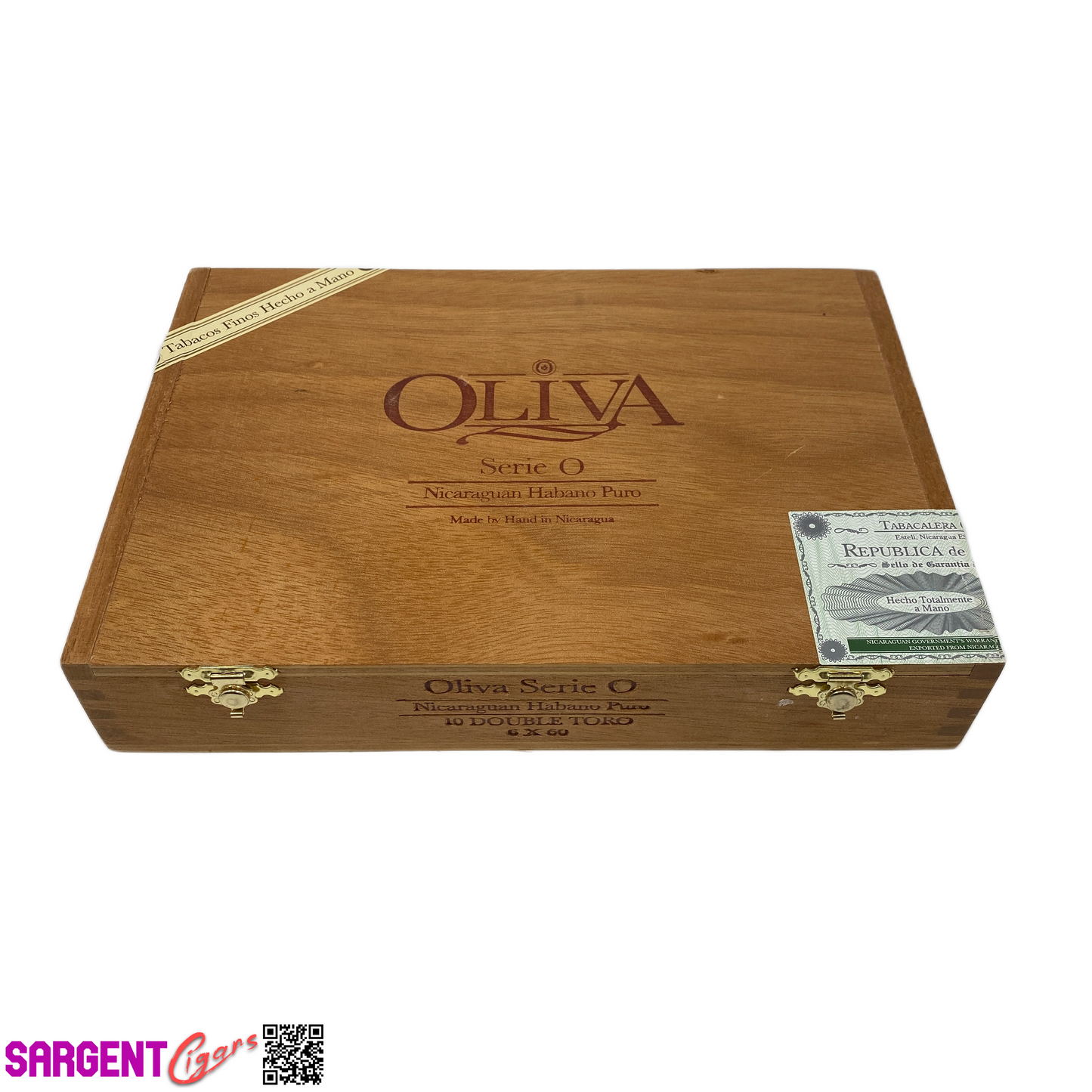 Oliva Serie O Double Toro Empty Wooden Cigar Box 10x7x1.75