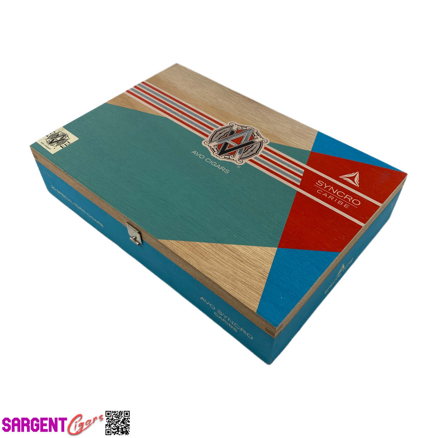 Avo Syncro Caribe Special Toro Empty Wooden Cigar Box 10.25x7x2.25