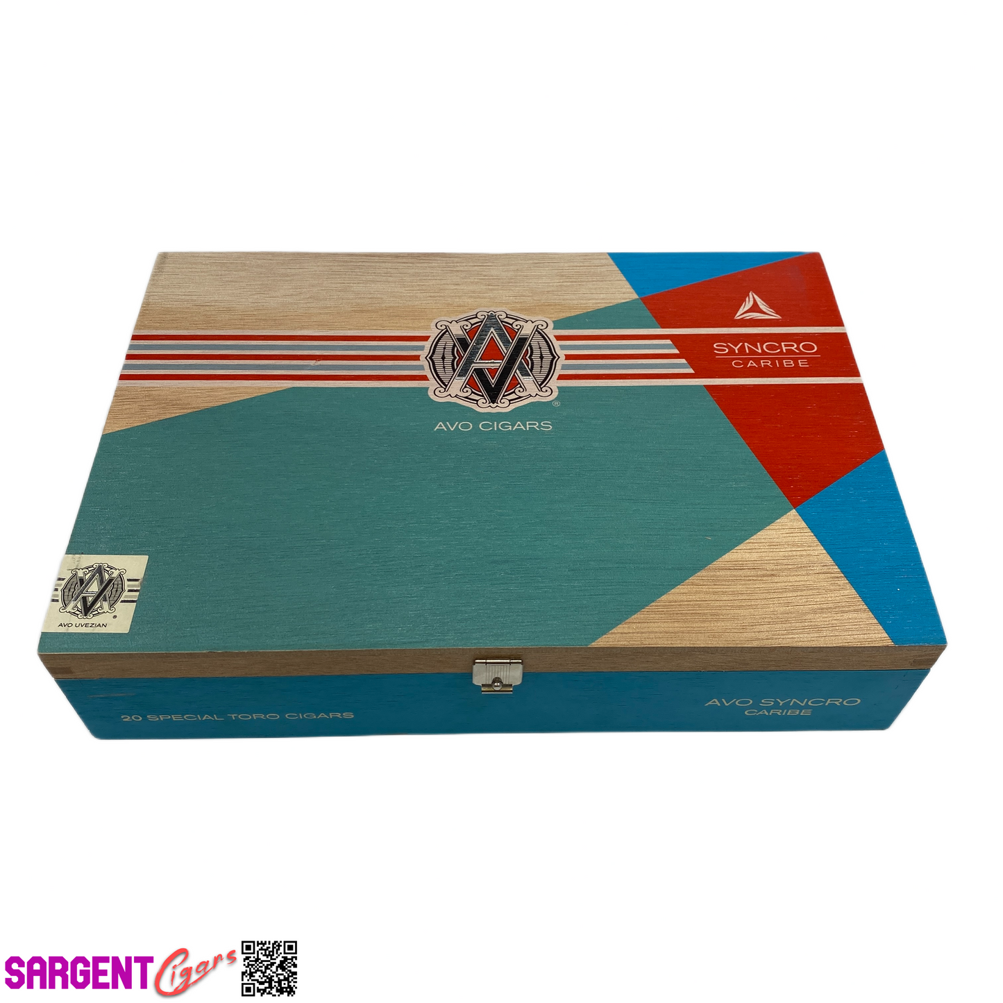 Avo Syncro Caribe Special Toro Empty Wooden Cigar Box 10.25x7x2.25