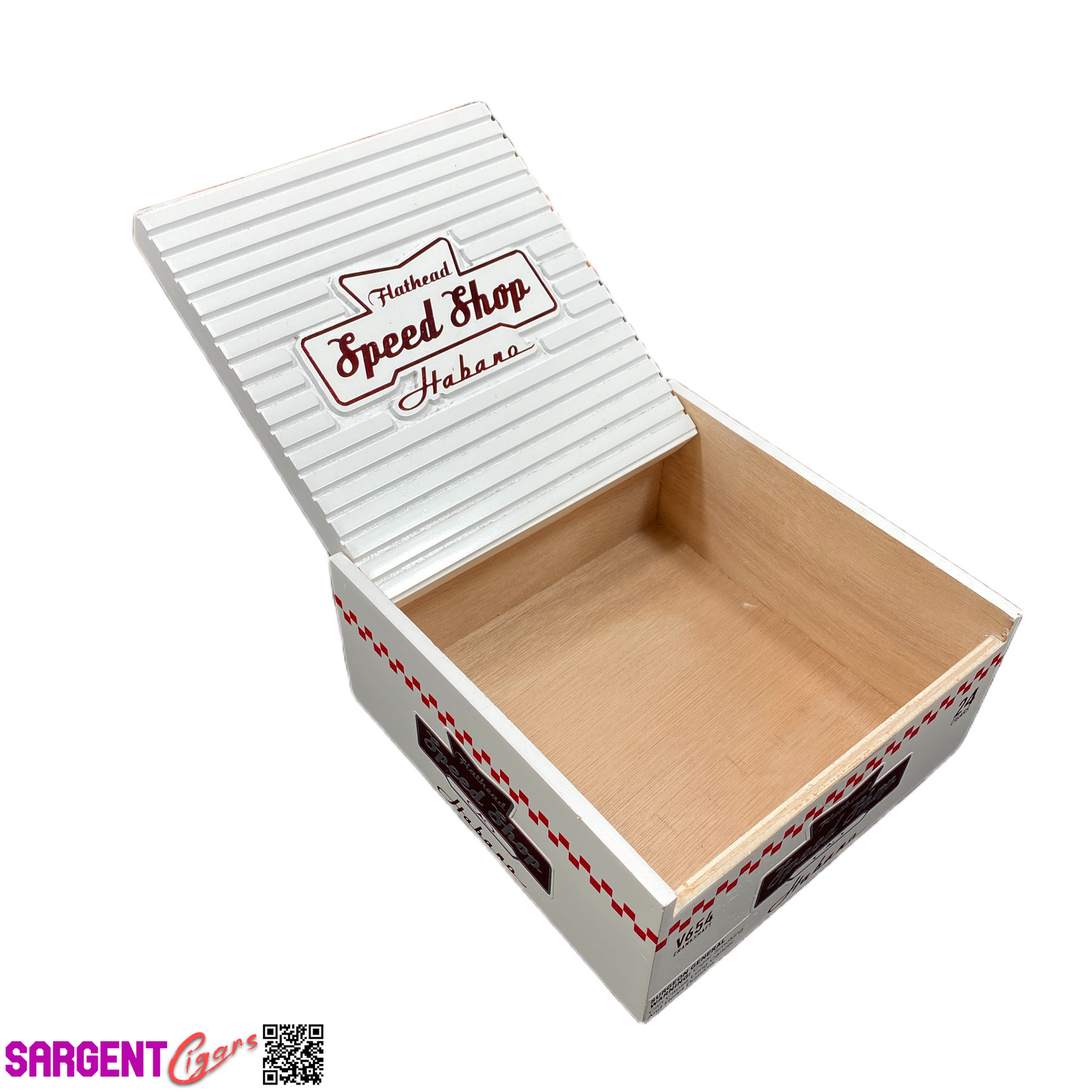CAO Flathead Hab 654 Empty Wooden Cigar Box 7x7x3.5