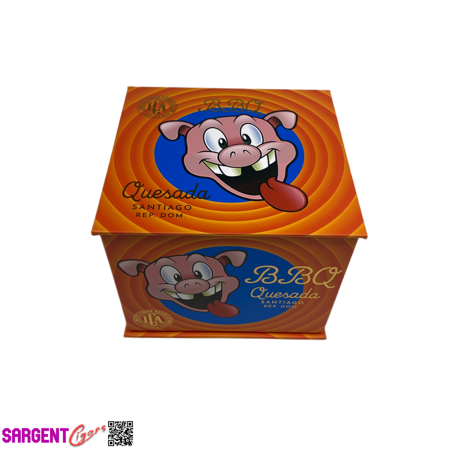 LCA Quesada BBQ Empty Cigar Box 5.5x5.25x4.5