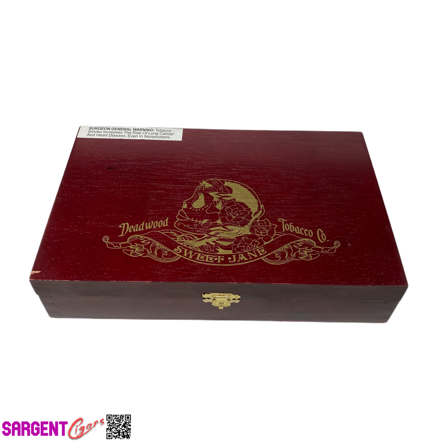 Deadwood Sweet Jane Empty Wooden Cigar Box 10x6.5x2.25 (1)
