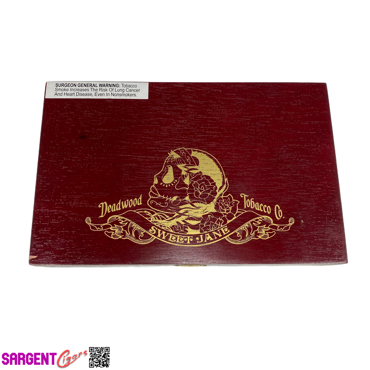 Deadwood Sweet Jane Empty Wooden Cigar Box 10x6.5x2.25 (1)