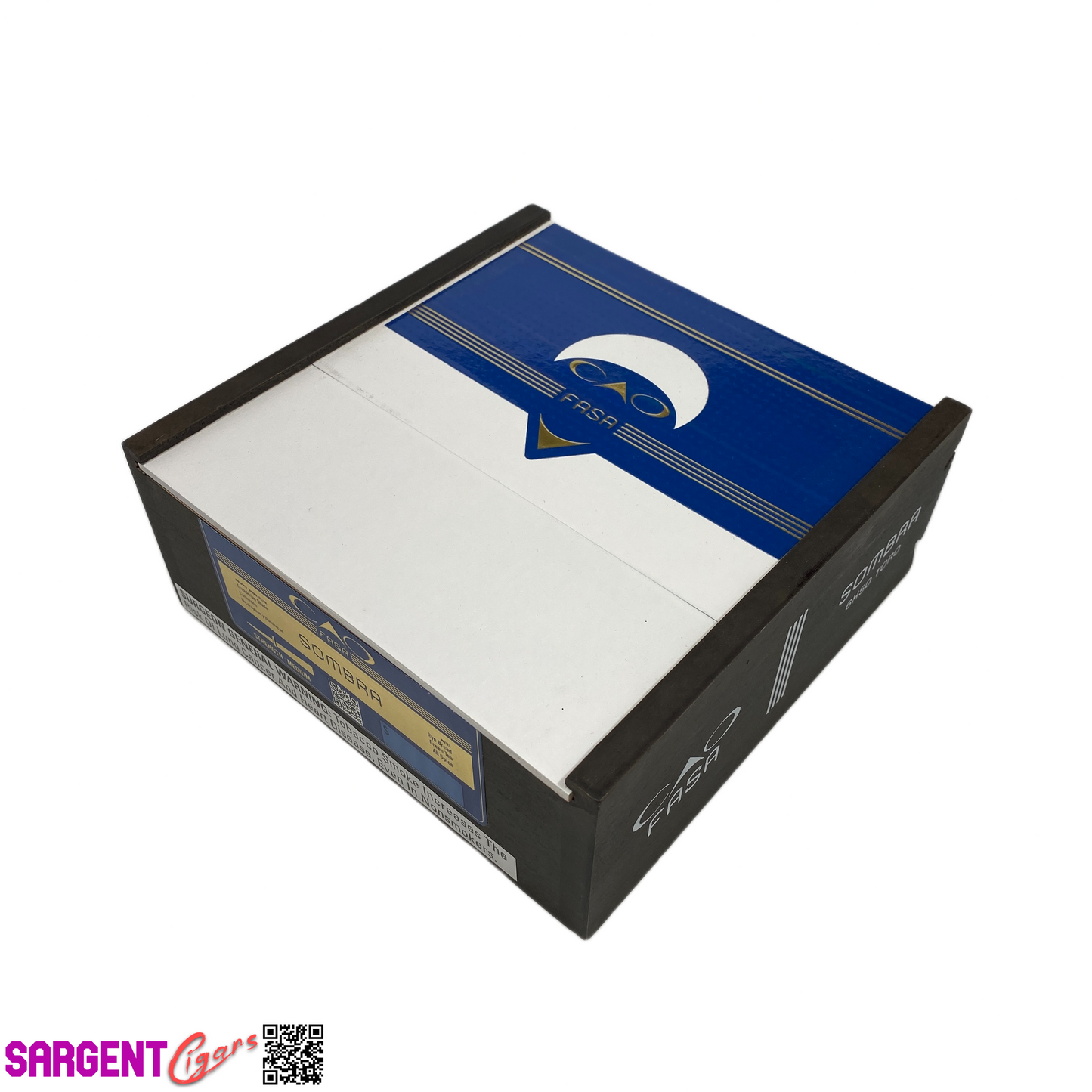 Cao Fasa Sombra Toro Empty Wooden Cigar Box 7x7x2.75