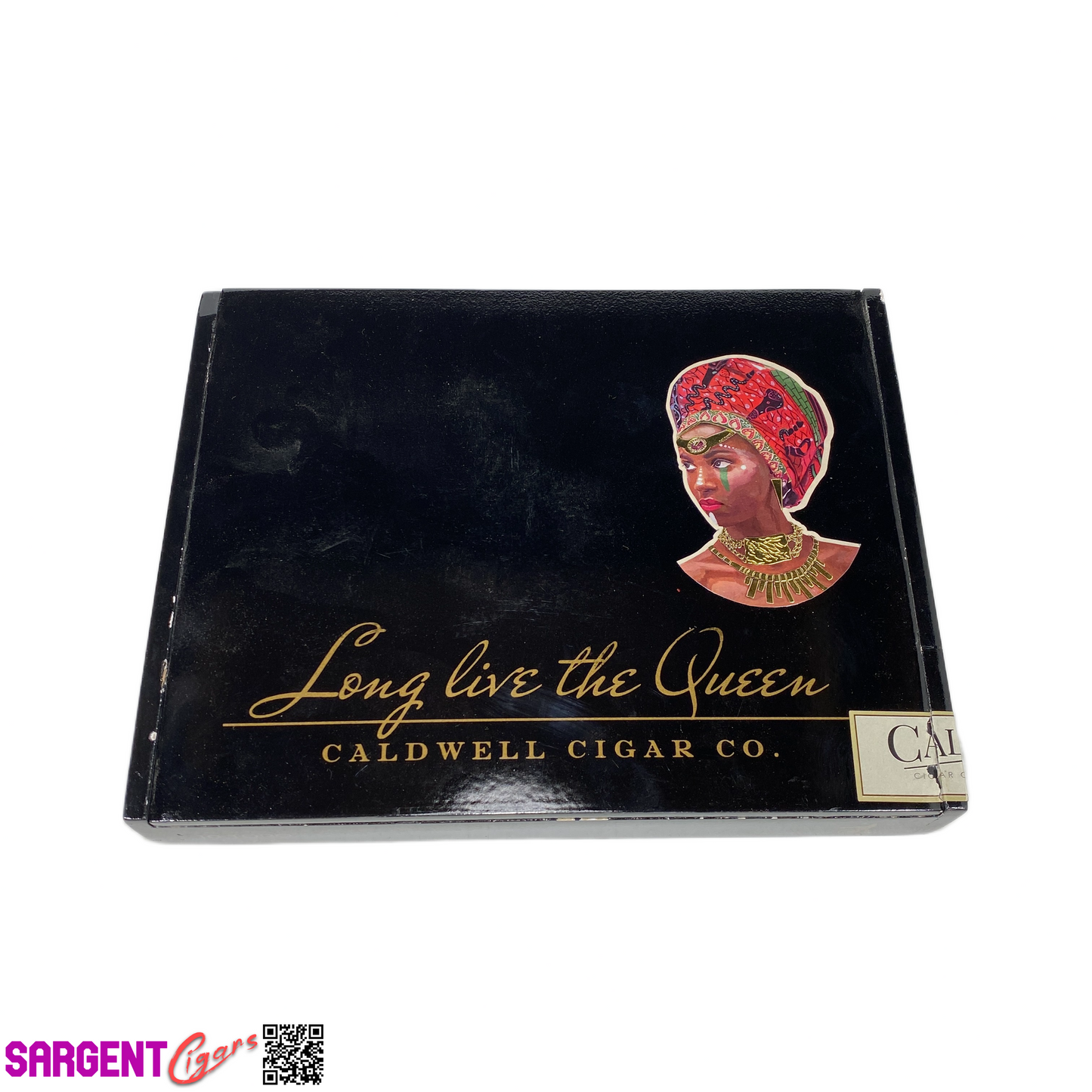 Caldwell Long Live The Queen Toro Empty Wooden Cigar Box 9x7x1.5