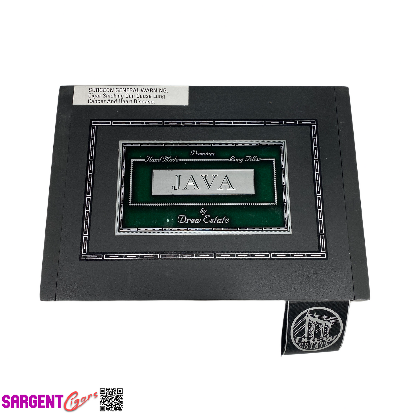 Java Mint Corona Empty Wooden Cigar Box 8.5x6.25x2