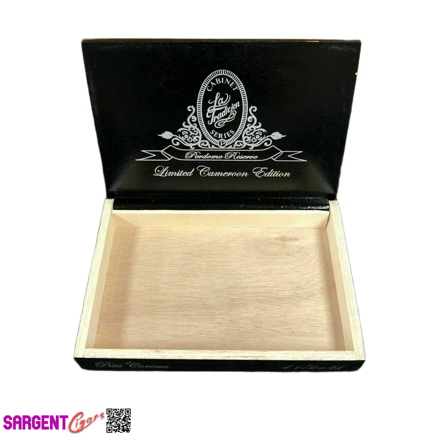 Perdomo Petit Cameroon Empty Wooden Cigar Box 7.5x5.5x1