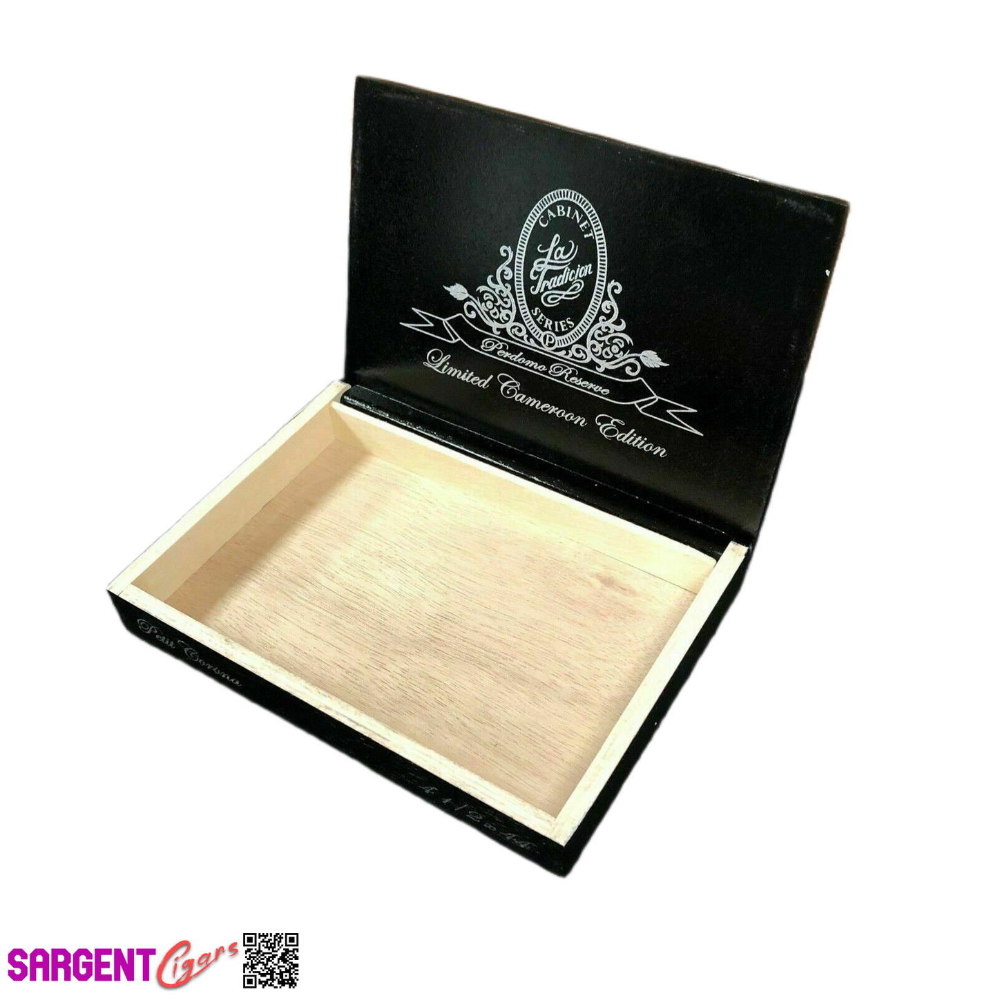 Perdomo Petit Cameroon Empty Wooden Cigar Box 7.5x5.5x1