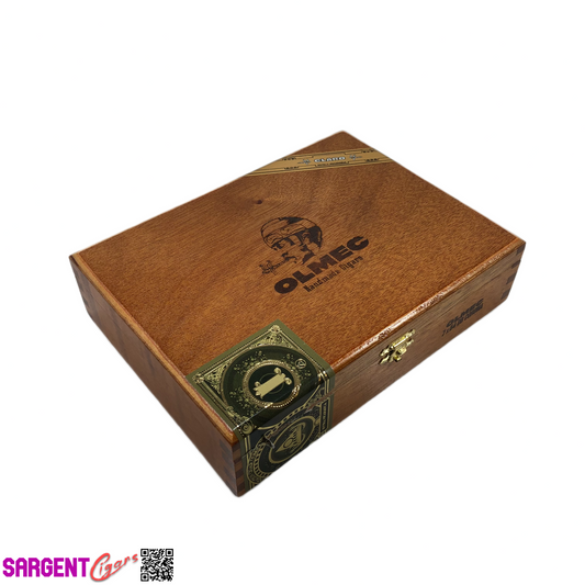 Olmec Dbl Corona Empty Wooden Cigar Box 8x6x2 (1)