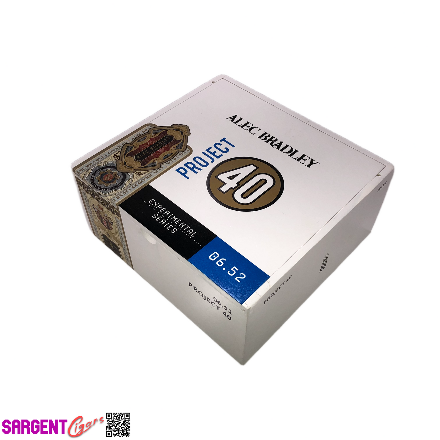 Alec Bradley Project 40 Toro Empty Wooden Cigar Box 7x6.75x3