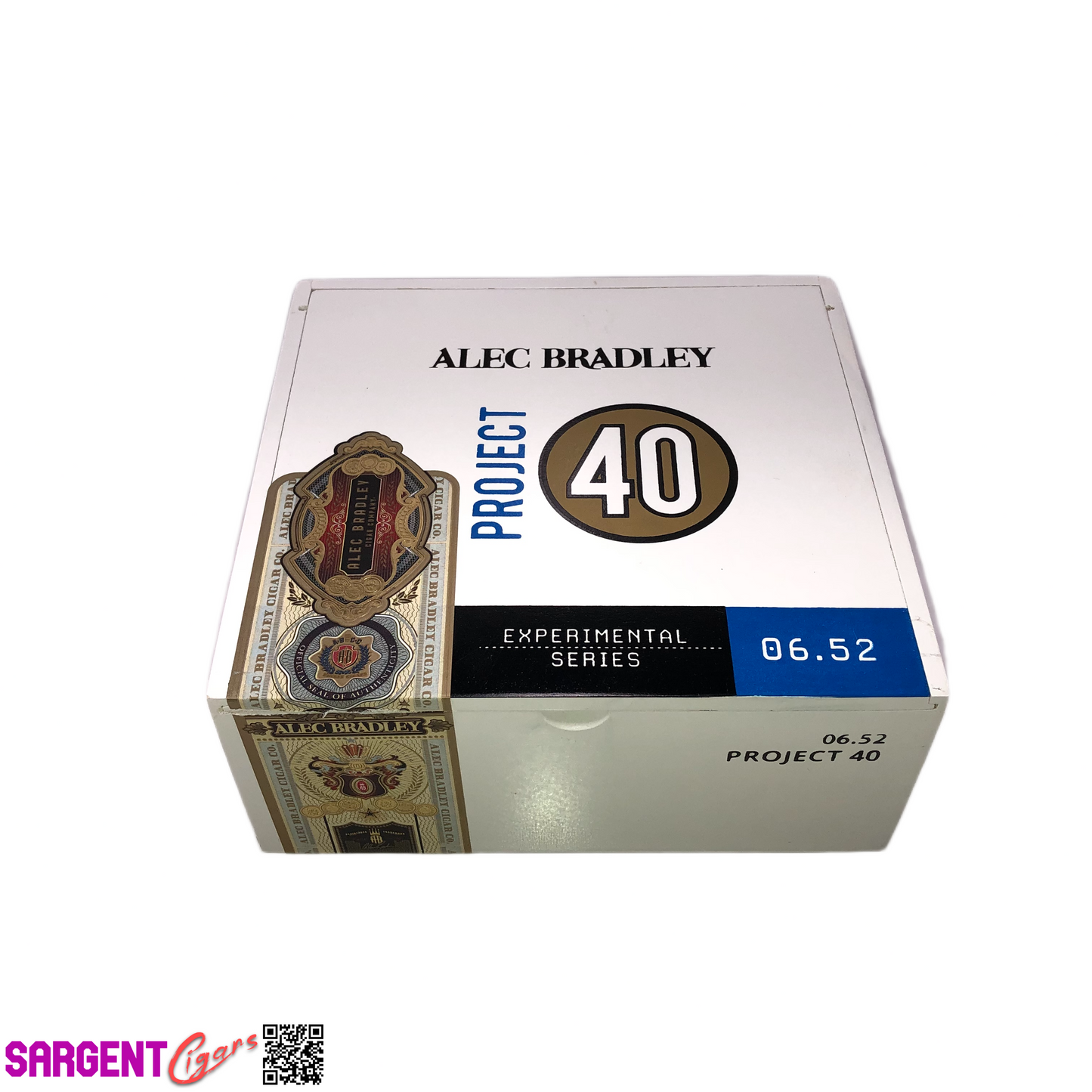 Alec Bradley Project 40 Toro Empty Wooden Cigar Box 7x6.75x3
