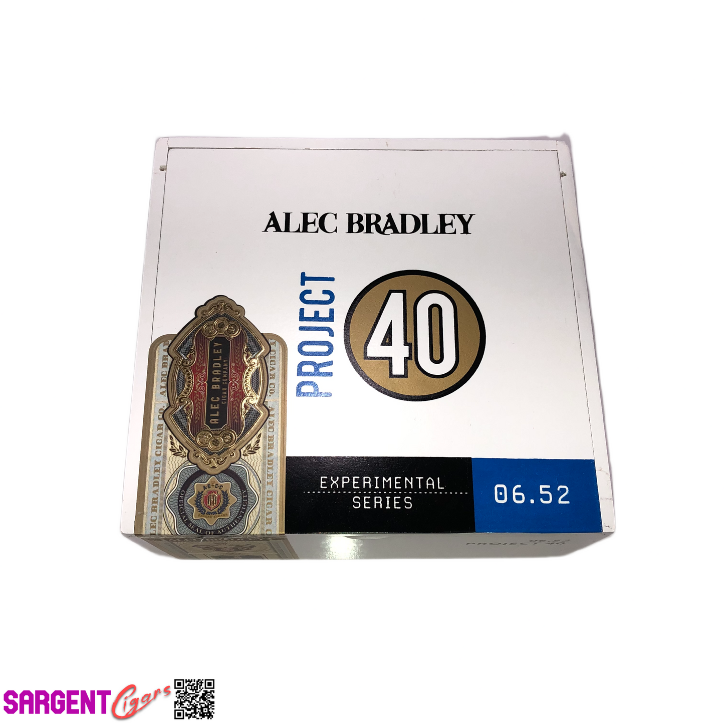 Alec Bradley Project 40 Toro Empty Wooden Cigar Box 7x6.75x3